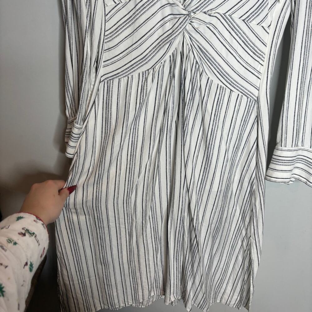 Theory Twist Front Shirtdress Silk Blend - Picture 7 of 10